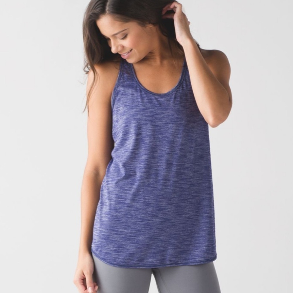 Lululemon Heathered Emperor Blue Essential Tank